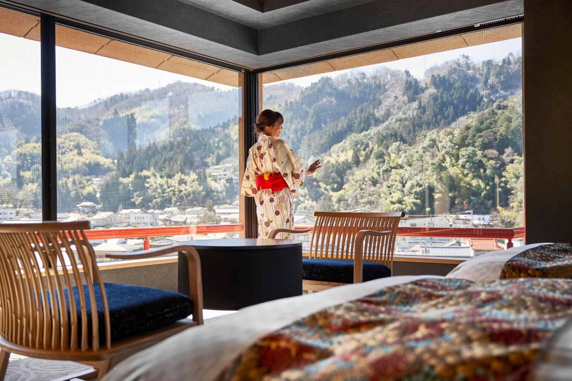 Mansuirou Hotell Misasa Exteriör bild