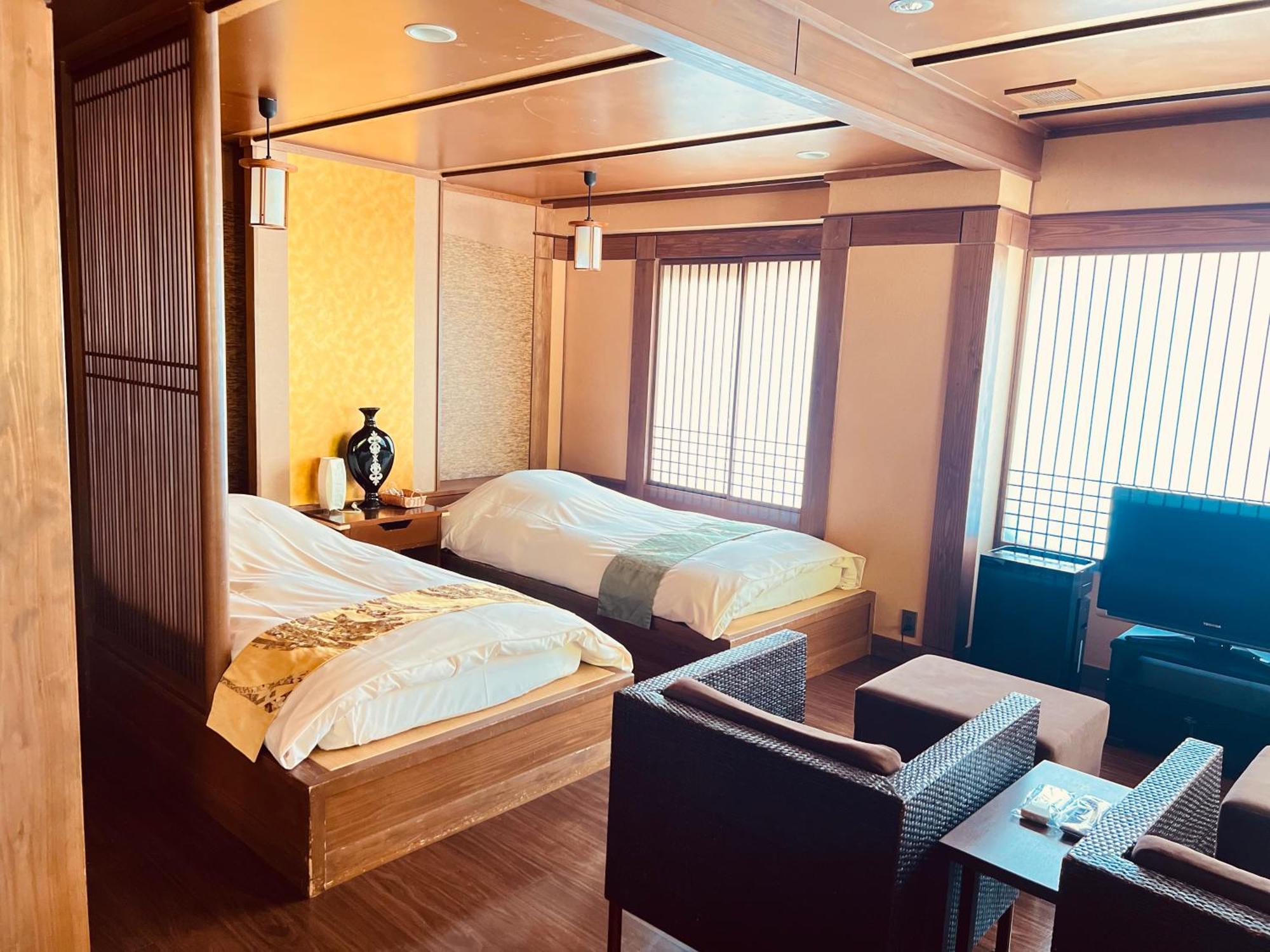 Mansuirou Hotell Misasa Exteriör bild