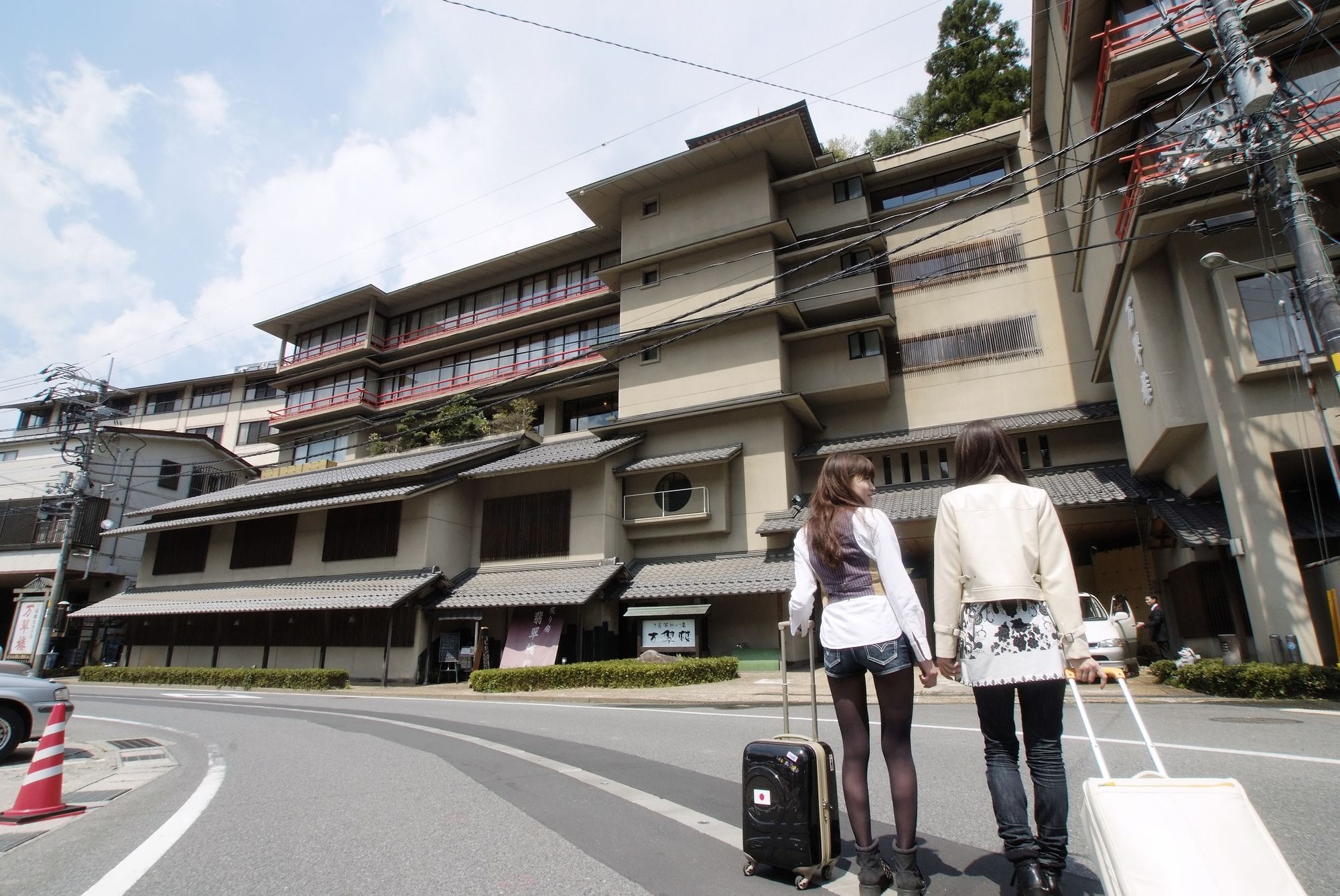 Mansuirou Hotell Misasa Exteriör bild